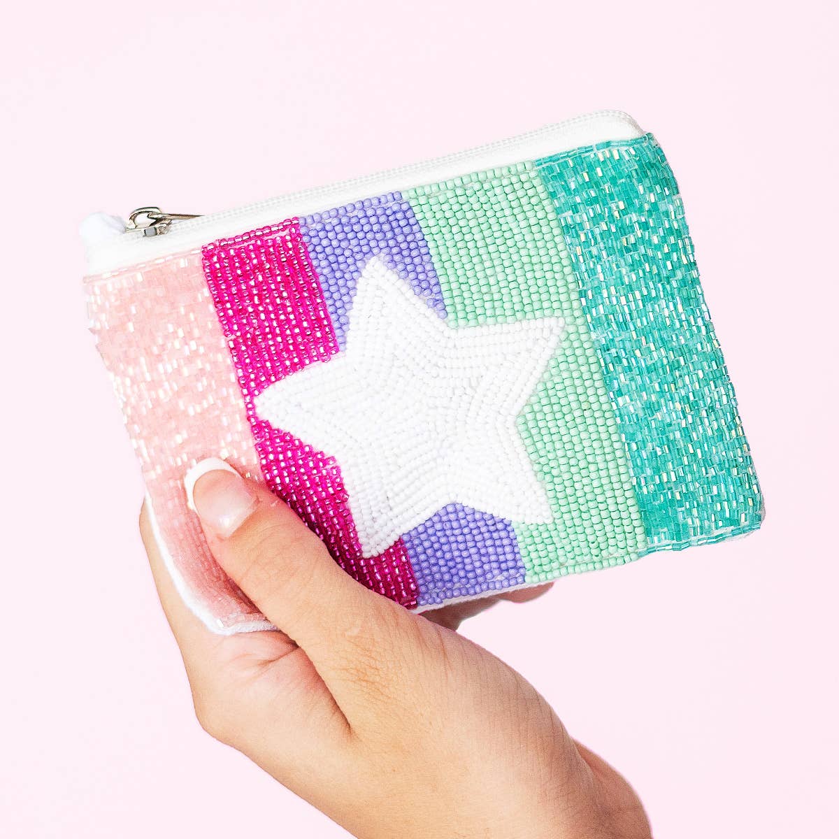 Super Star Beaded Coin Purse