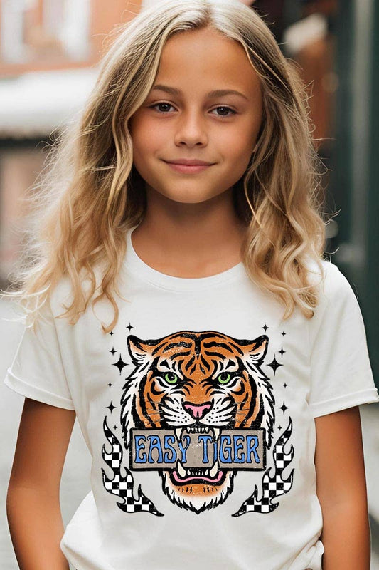 Retro Easy Tiger Kids Graphic Tee
