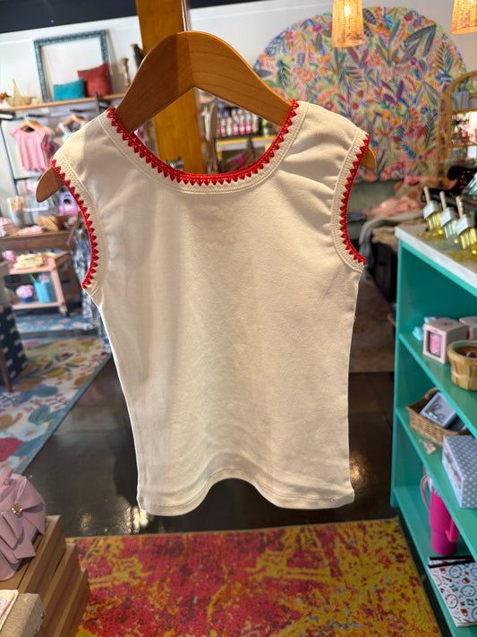 Blanket Stitch Trim Tank