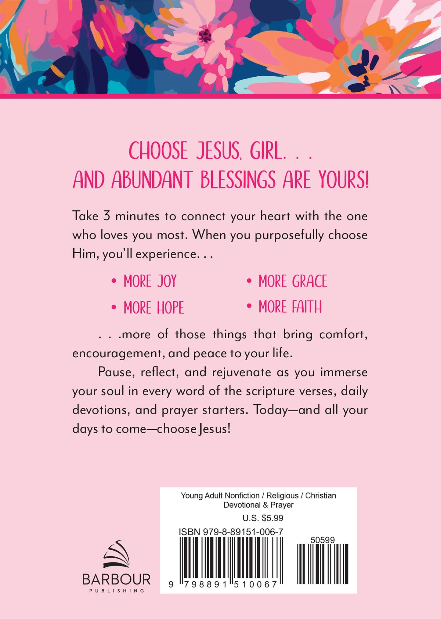 Choose Jesus: Devotions for Teen Girls