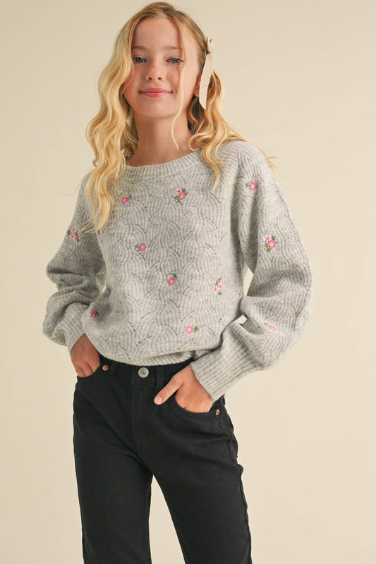 CREWNECK RAGLAN SWEATER