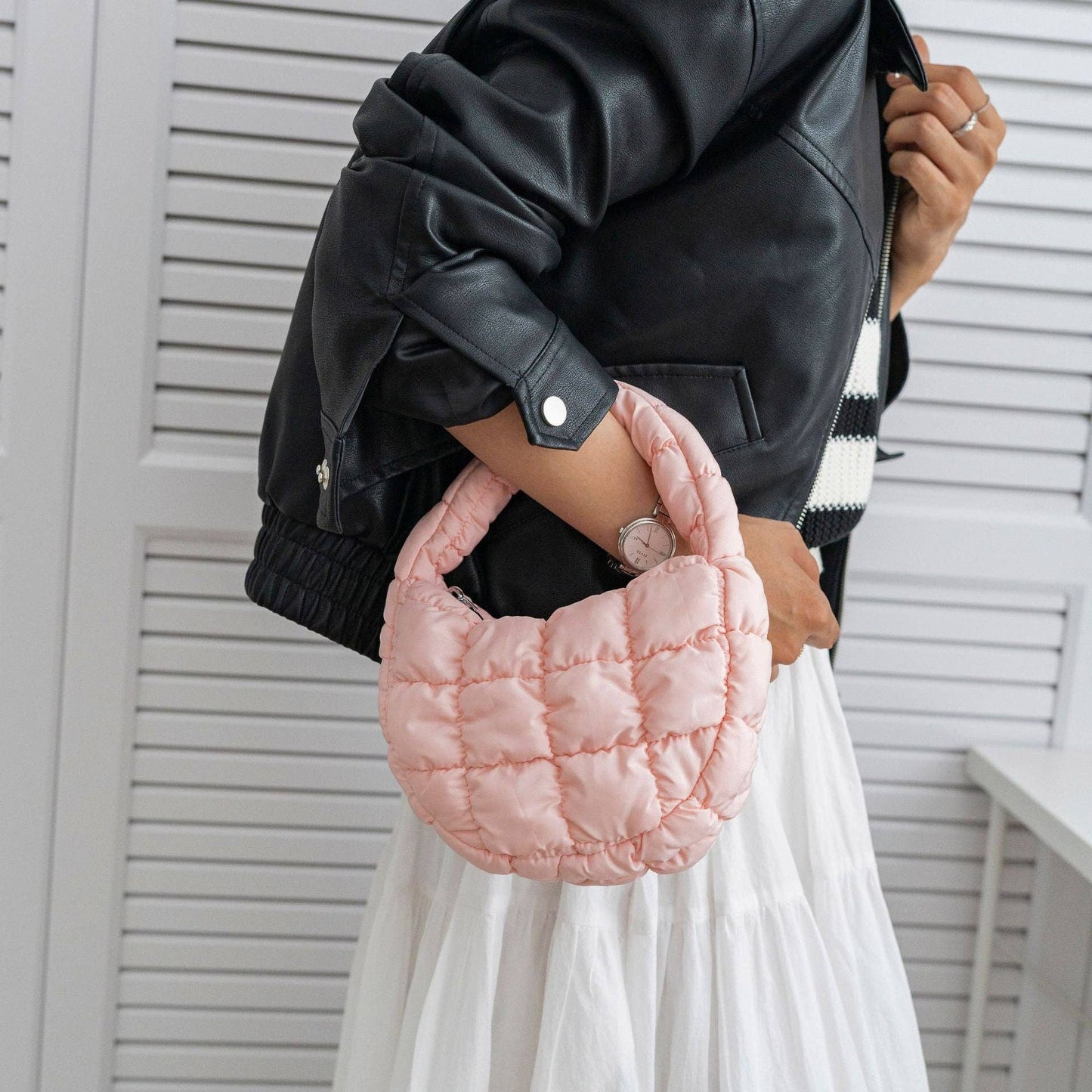 Solid Color Cloud Bag