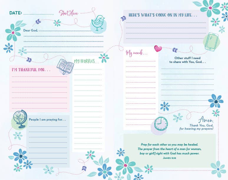 The Prayer Map Bible for Girls NLV
