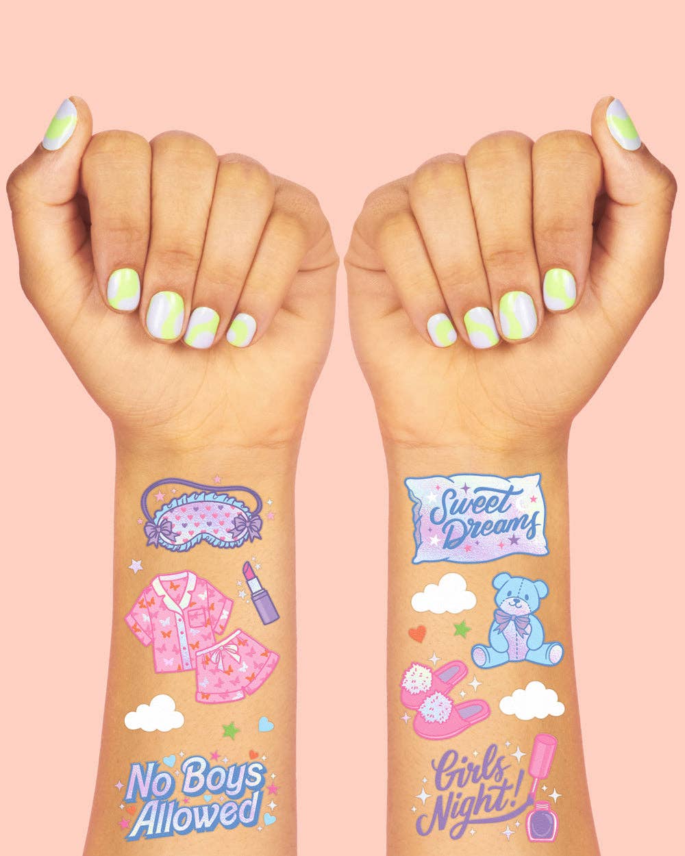 Sleepover Temporary Tattoos