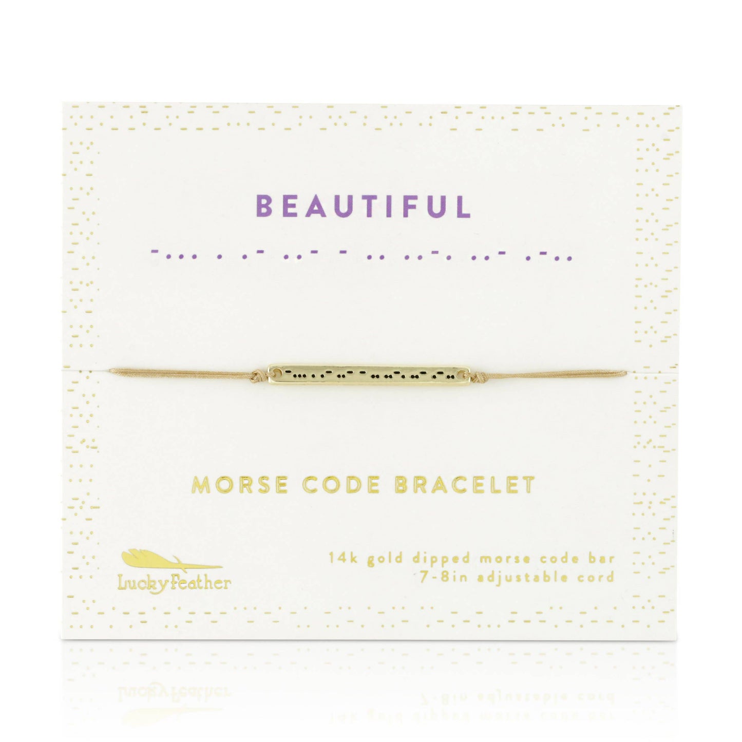 Morse Code Bar Bracelet - BEAUTIFUL