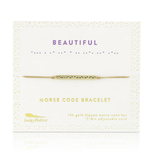 Morse Code Bar Bracelet - BEAUTIFUL