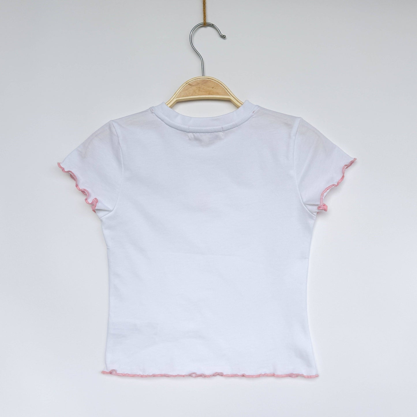 Girls' Pink Lettuce Edge Graphic T-shirt
