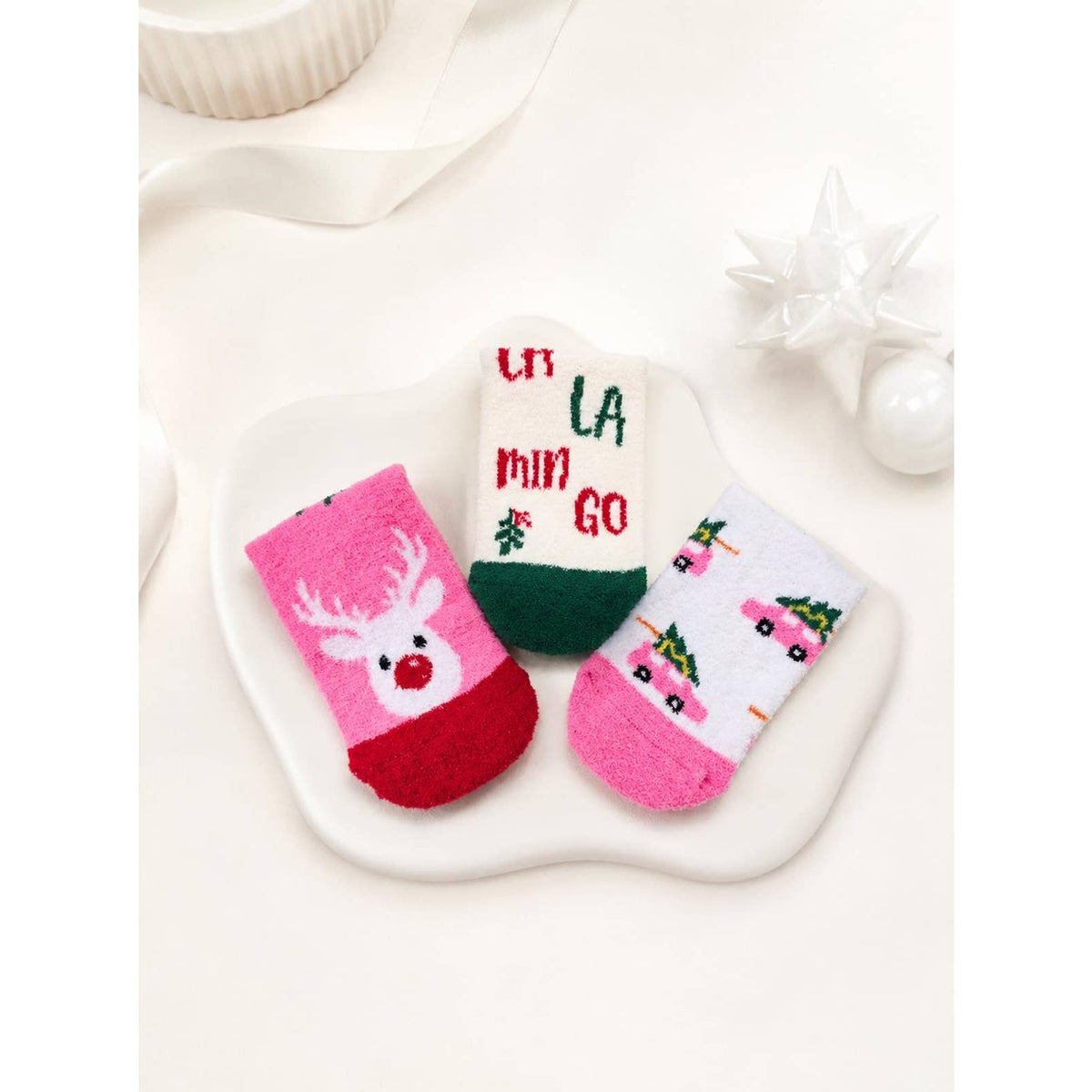 Christmas Fuzzy Sock