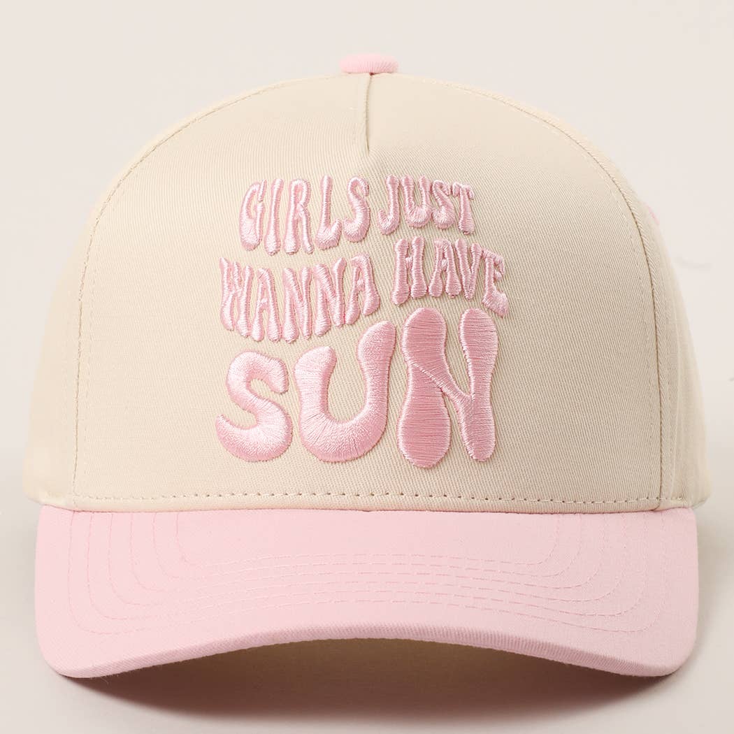 Girls Just Wanna Have Sun Hat