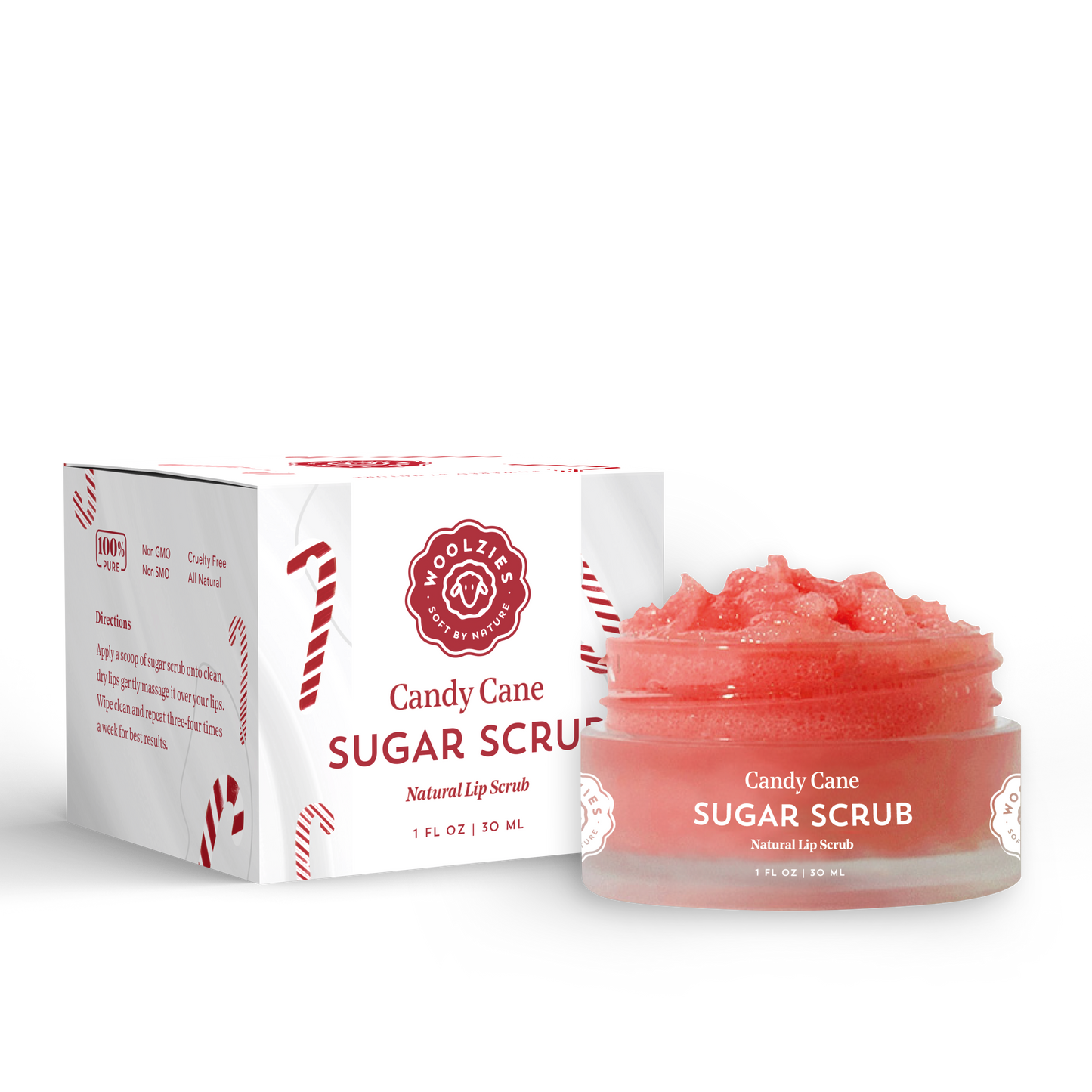 Holiday Candy Cane Sugar Scrub 1oz.