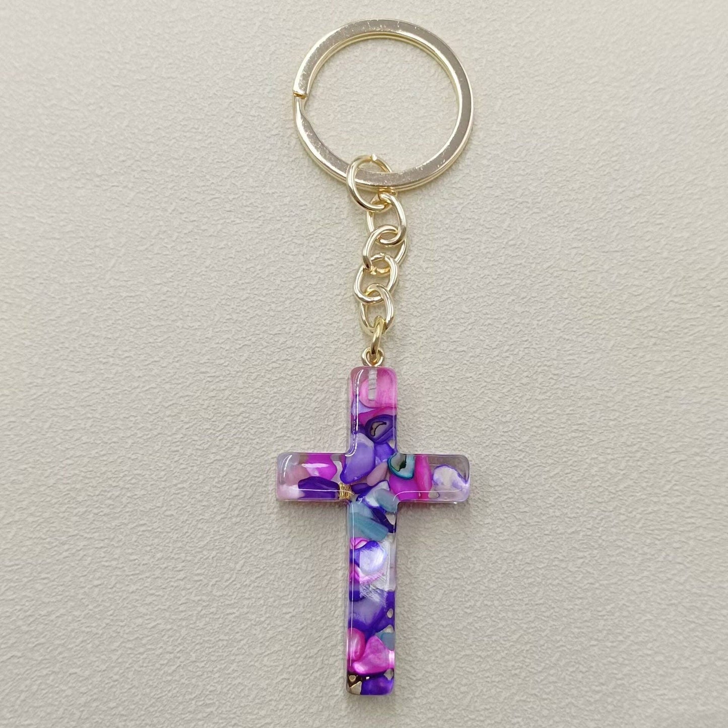 Cross Charm Keychain