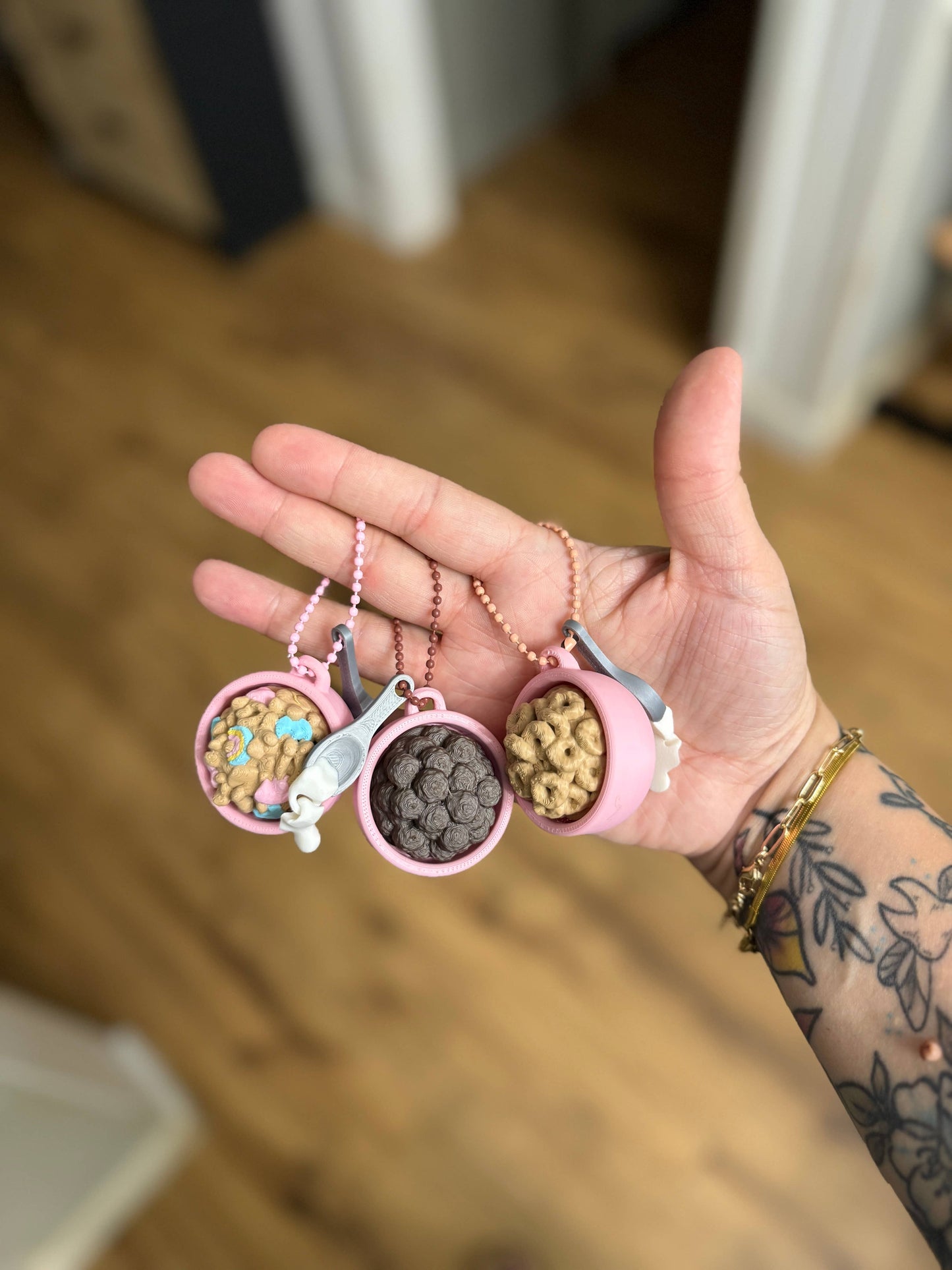 Cereal Clicker keychains