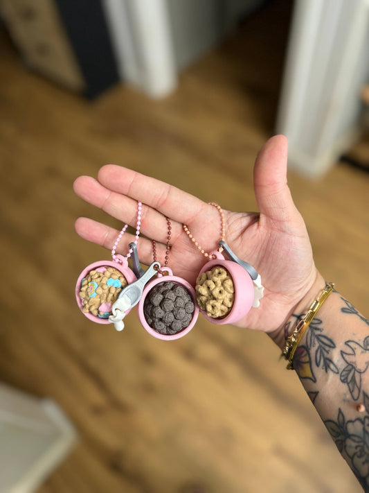 Cereal Clicker keychains