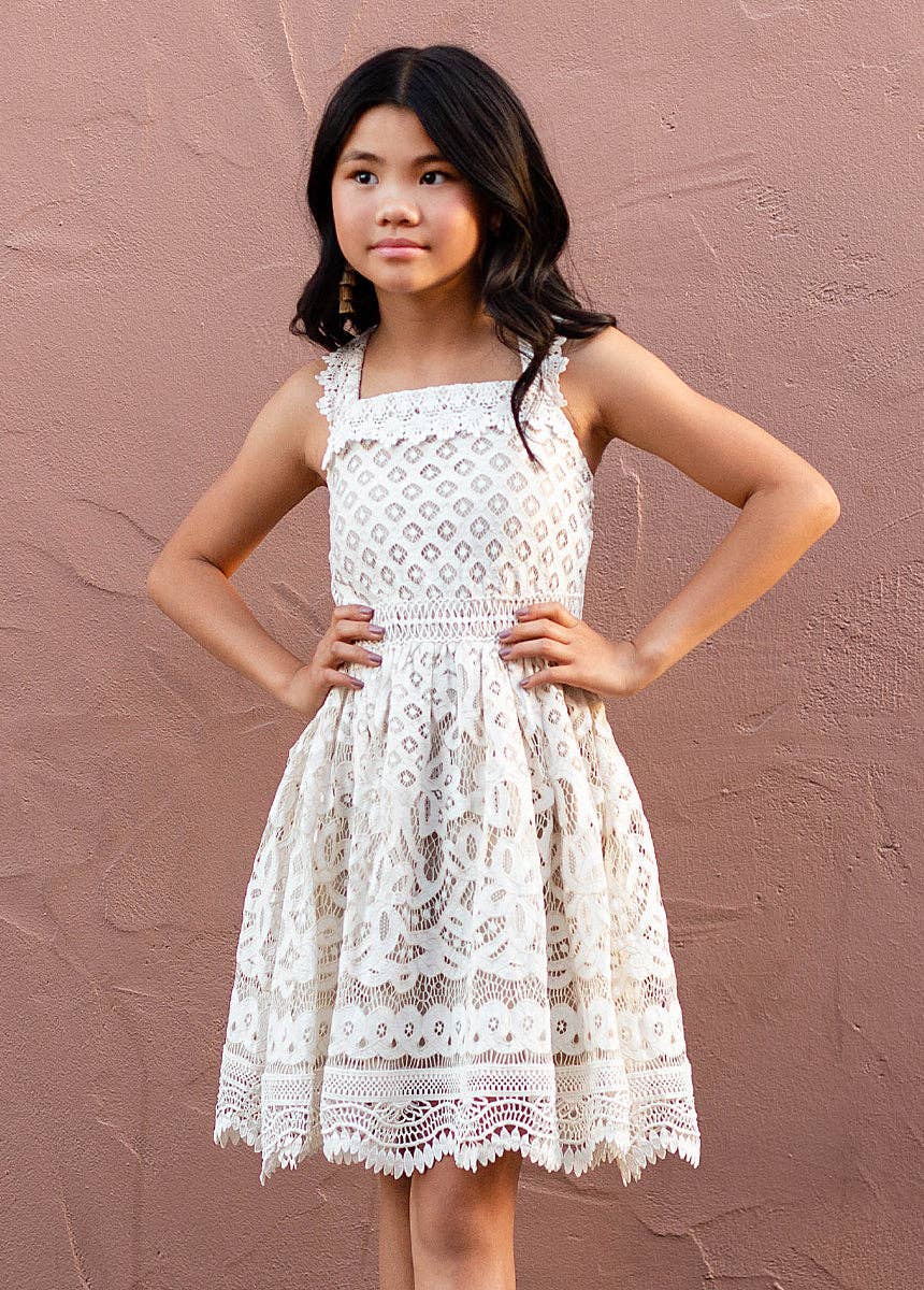 Caspia Dress in Cream