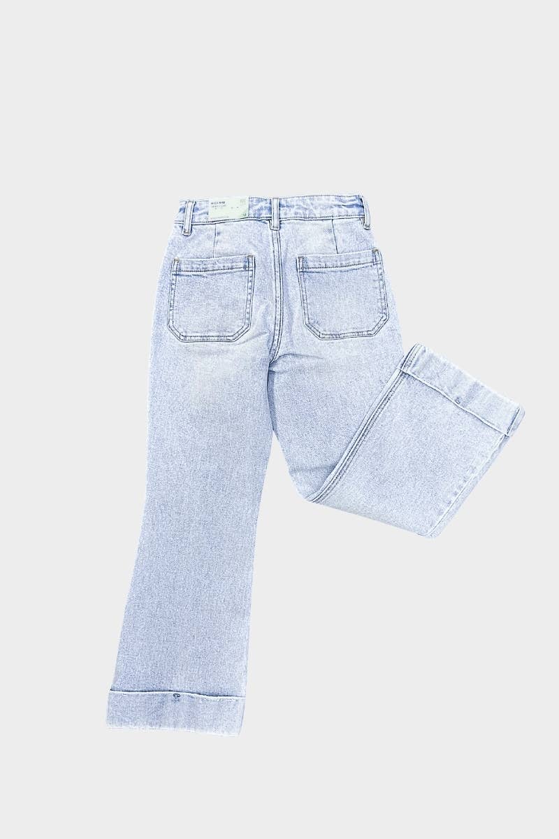 cropped flare jeans