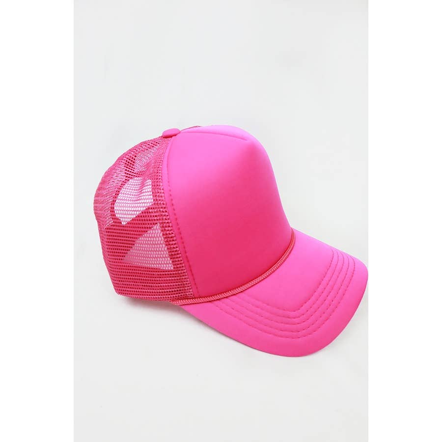 Classic Foam Trucker Hat Summer Mesh Rope Cap