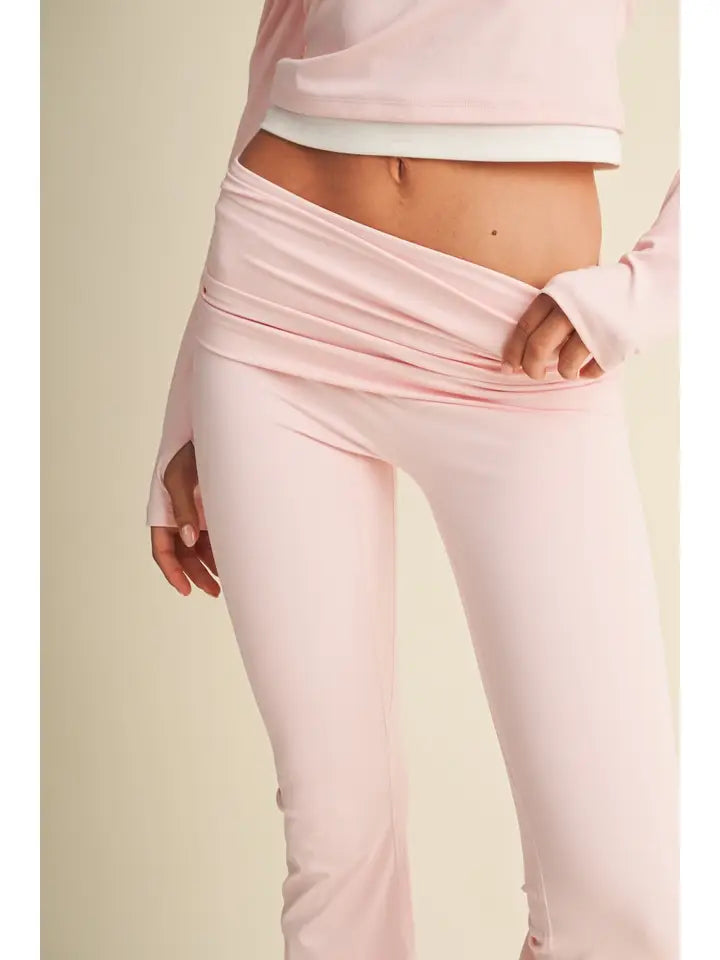 Active Foldover Flare Legging