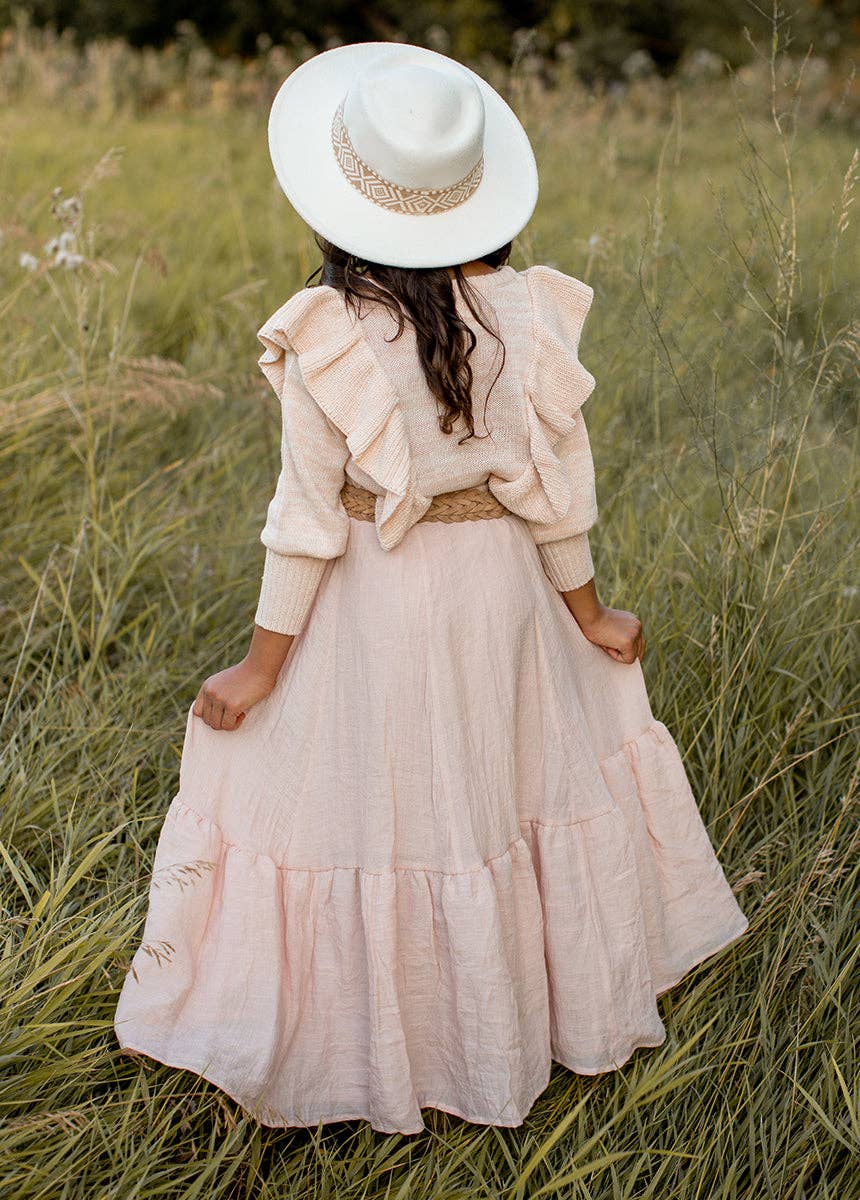 Kid's Annabel Skirt in Blush