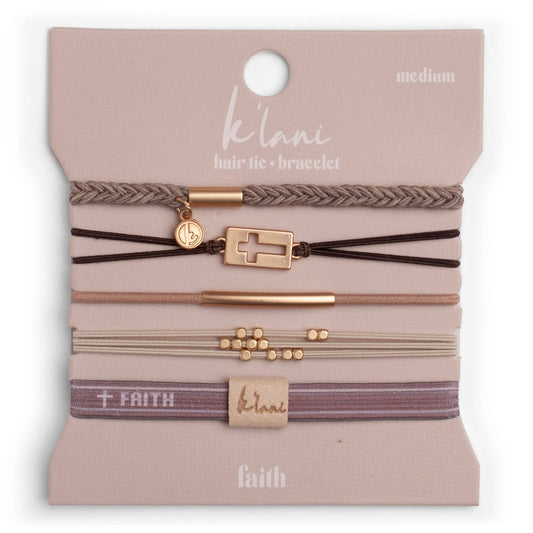 Faith Hair Tie Bracelet