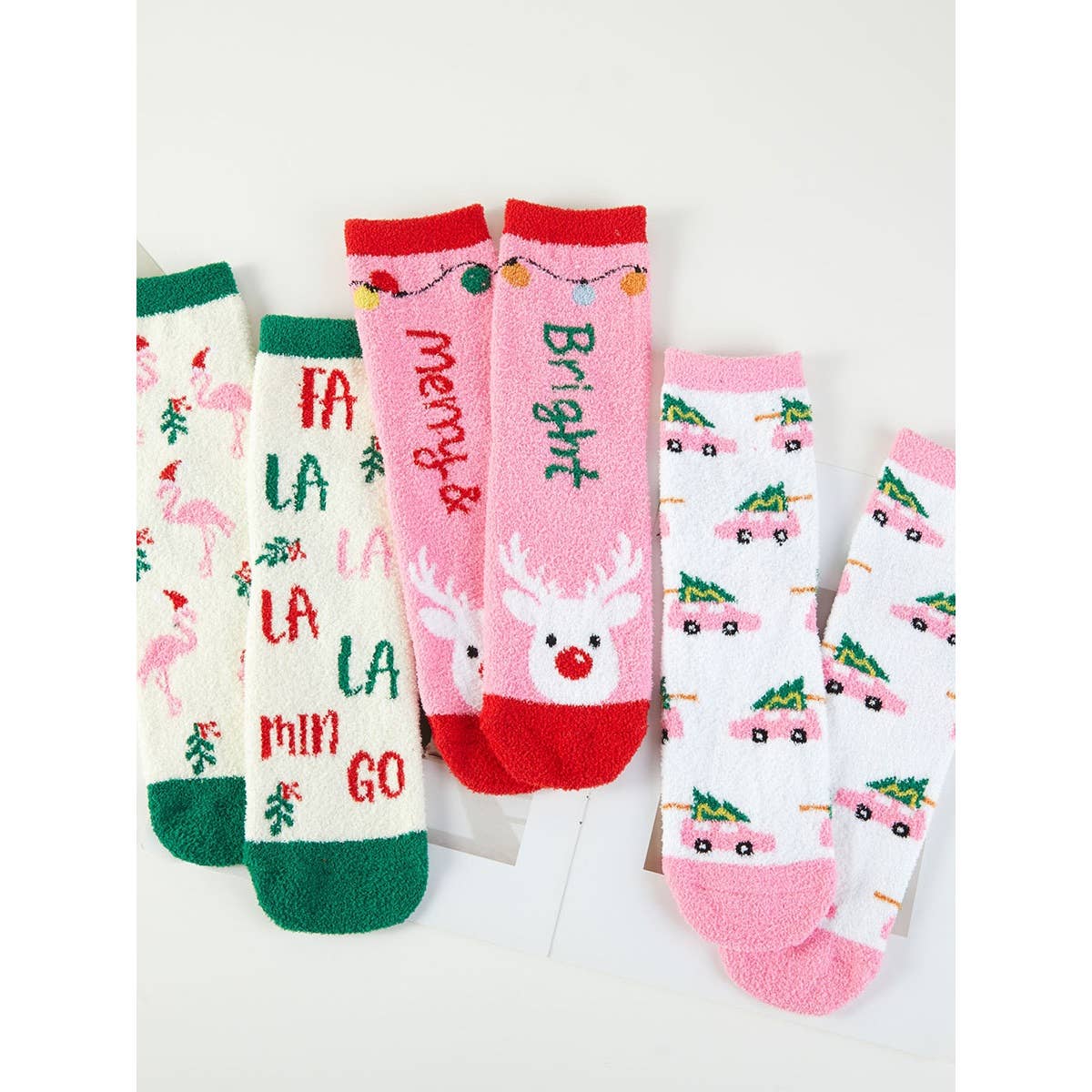Christmas Fuzzy Sock