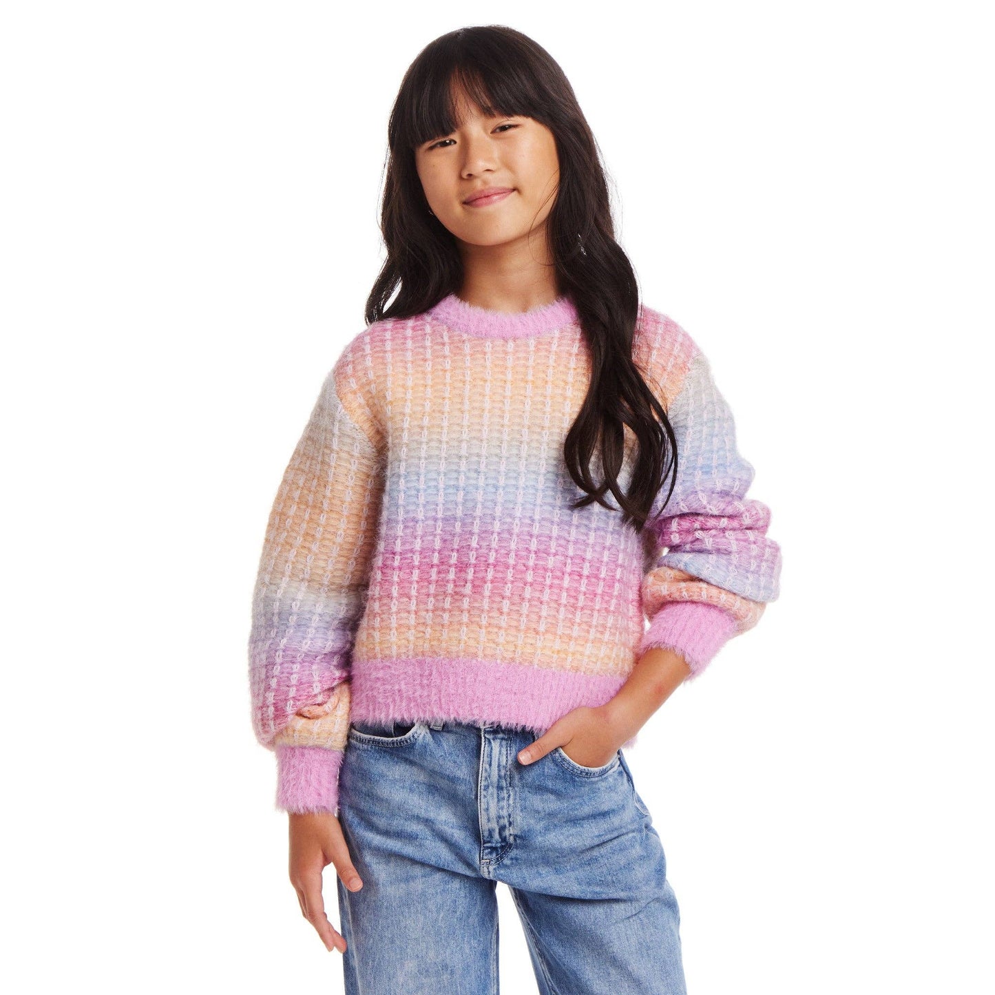 Cropped Ombre Sweater | Multicolor