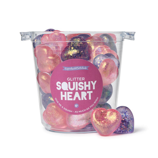 Glitter Heart Squishy Jellies