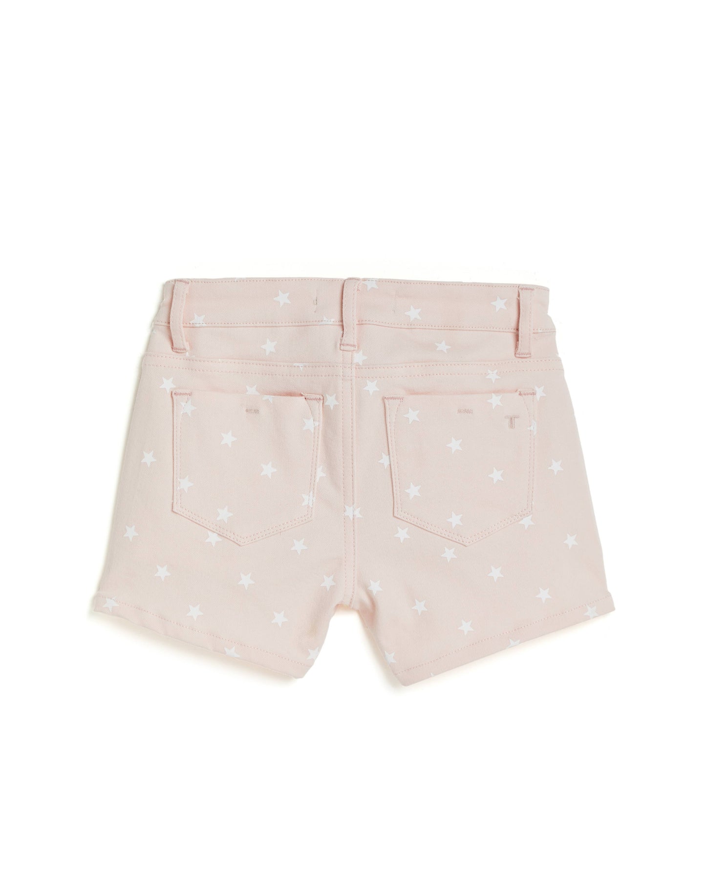 STAR PRINT COLOR SHORT W/ FRAY HEM