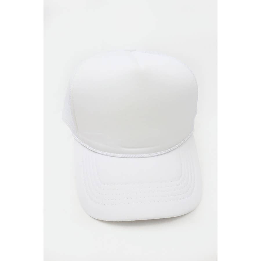 Classic Foam Trucker Hat Summer Mesh Rope Cap