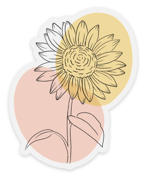 Sunflower Sticker