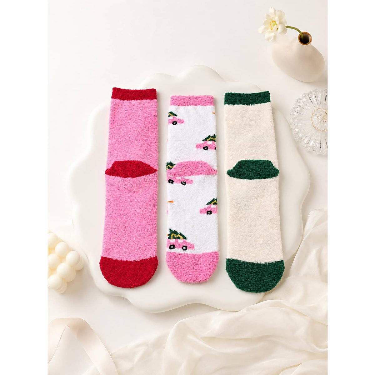 Christmas Fuzzy Sock