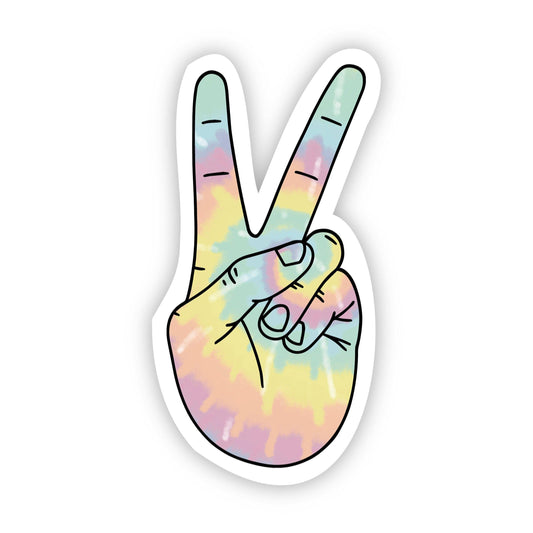 Peace Sign Tie Dye Aesthetic Sticker