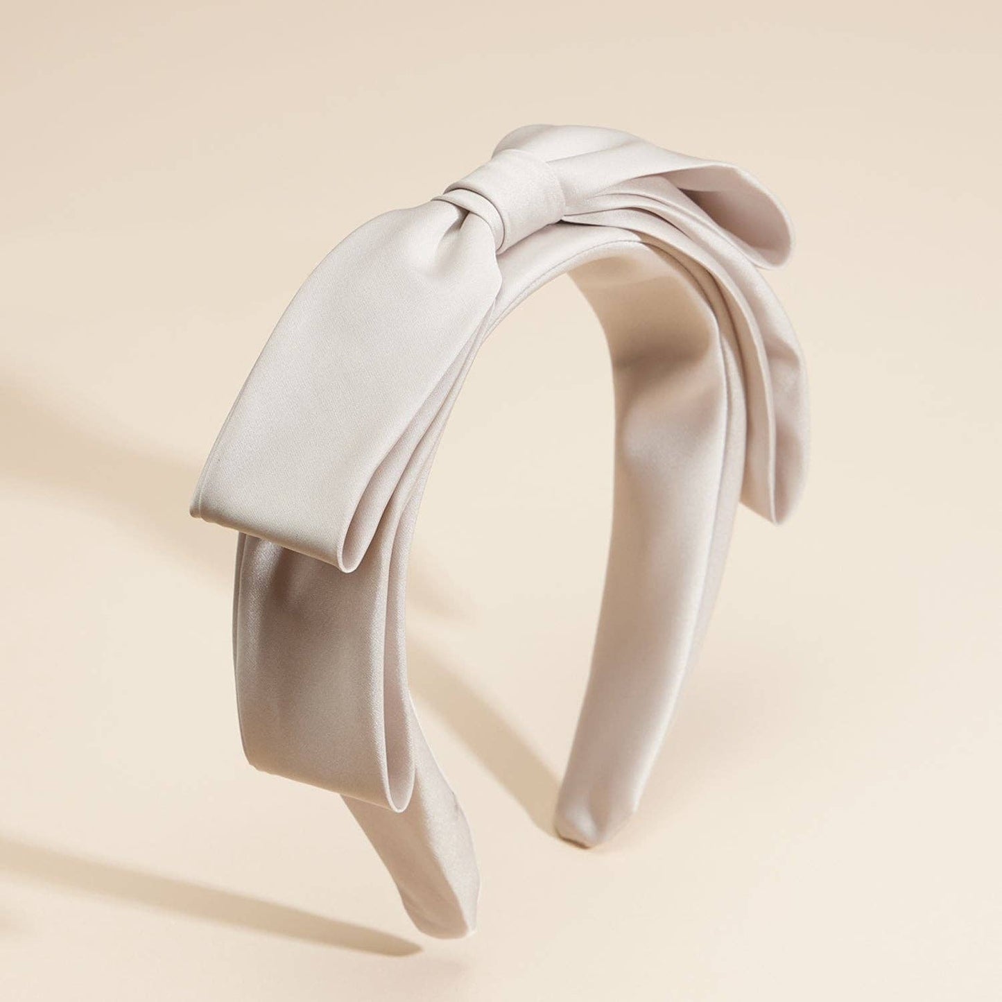 Simple Satin Bow Ribbon Headband