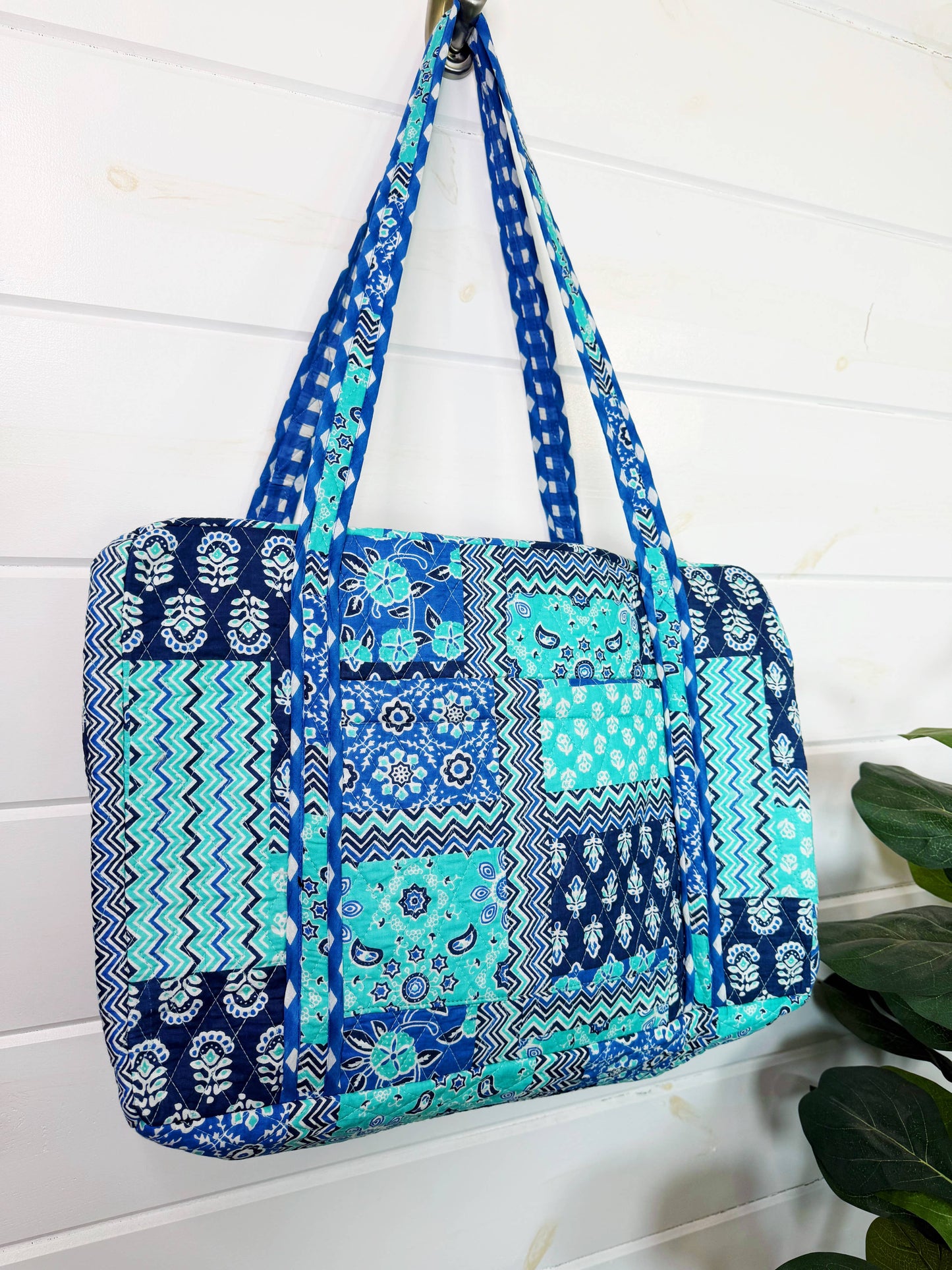 Bandana Quilted Weekender Bag Patchwork