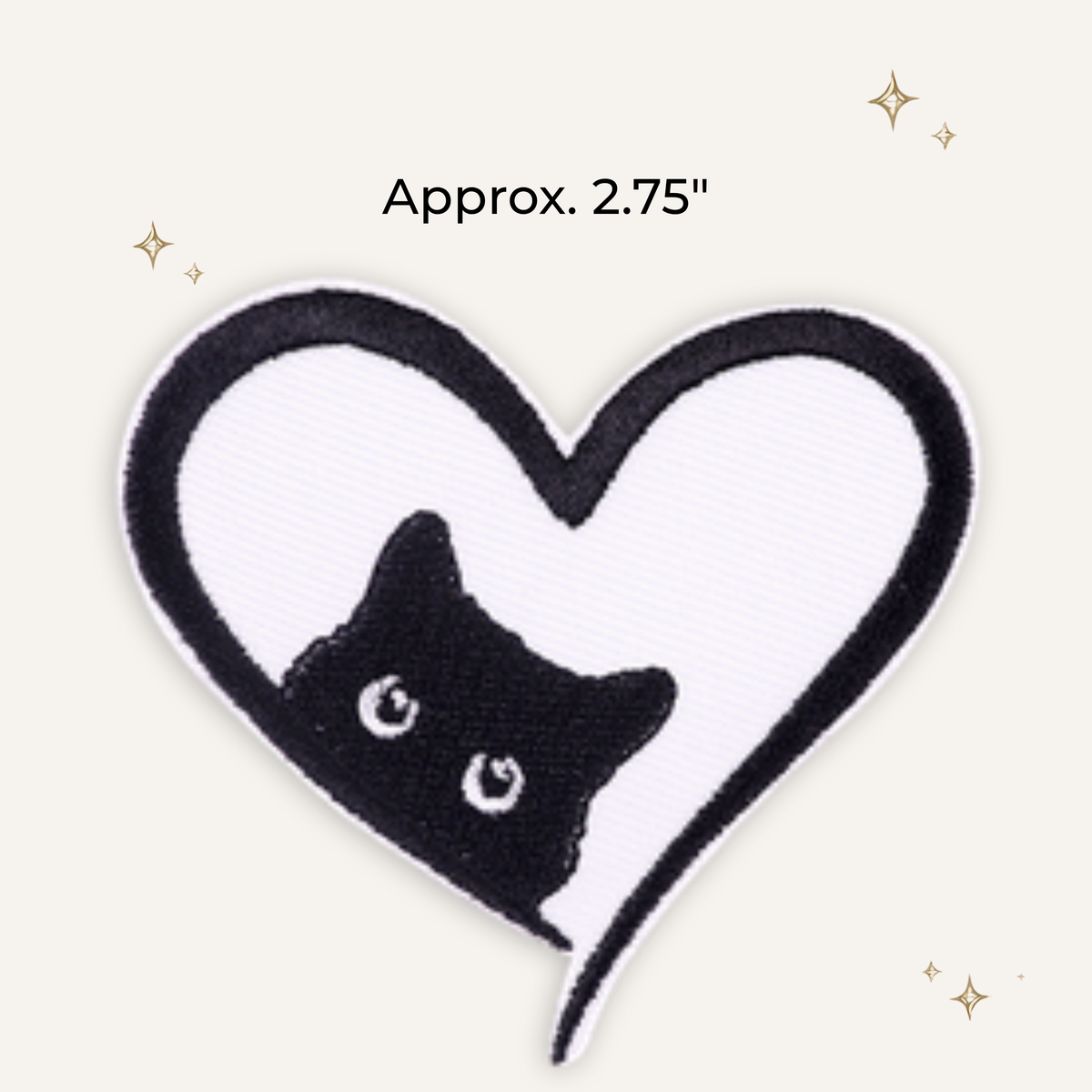 Cat Love Embroidered Patch