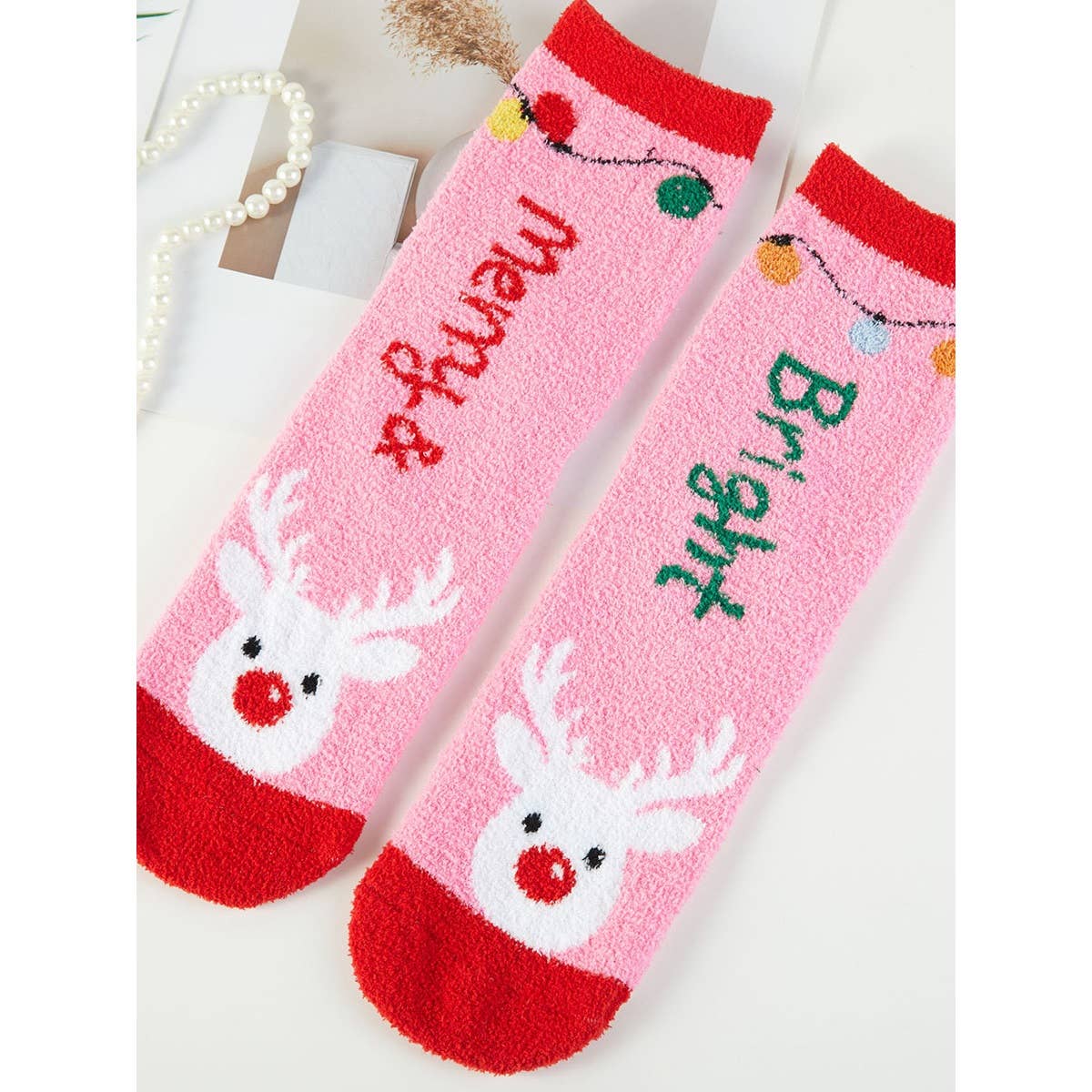 Christmas Fuzzy Sock