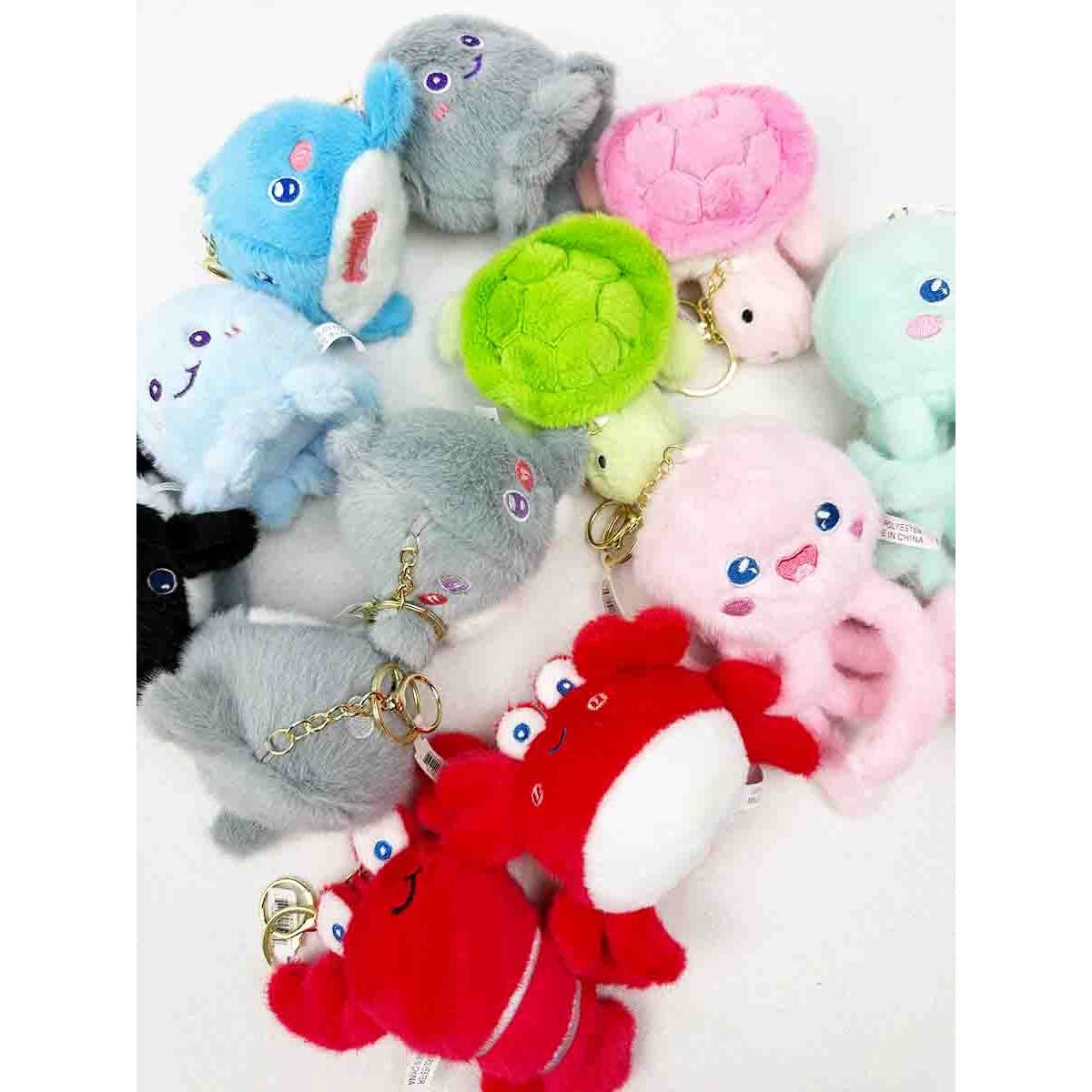 Adorable Sea Creatures Plushie Keychains