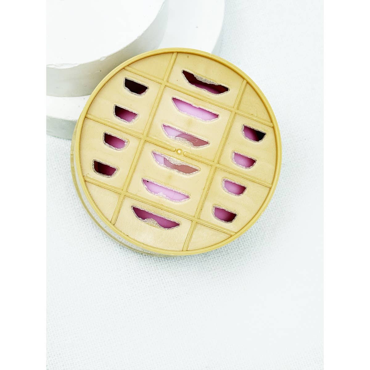 Mini Glitter Dumpling Squishy with Steamer