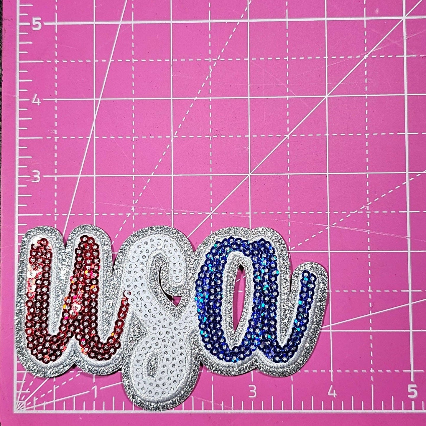USA Glitter Patch