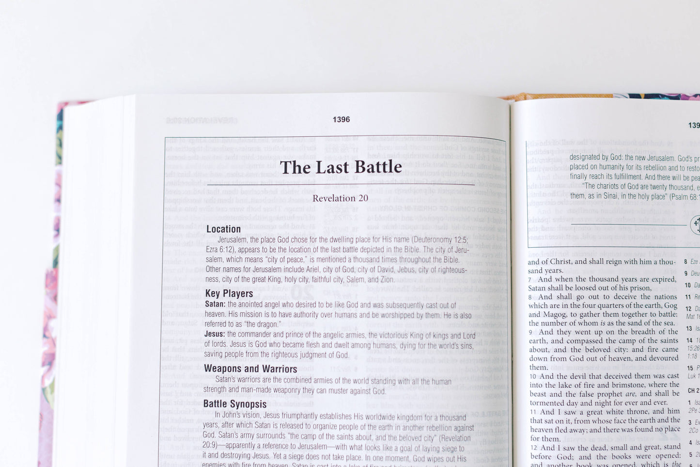 KJV Cross Reference Study Bible (Marmalade Blossoms)