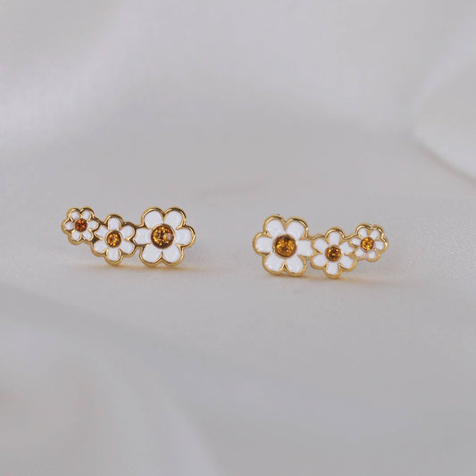 Daisy Chain Stud Earrings