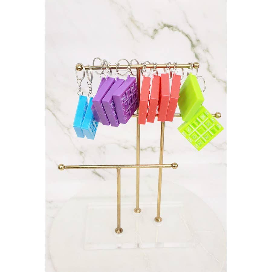 Tic Tac Toe Mini Board Game Keychain