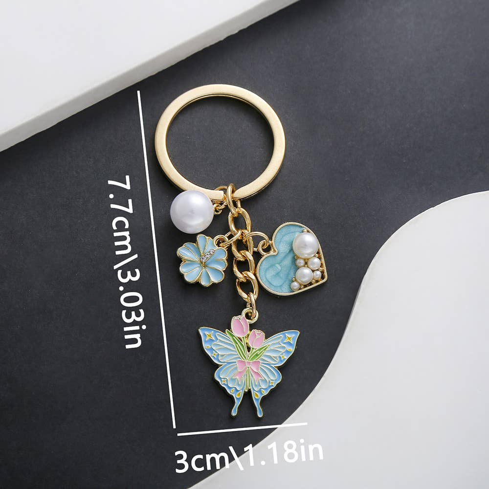 Butterfly Tulip Keychain