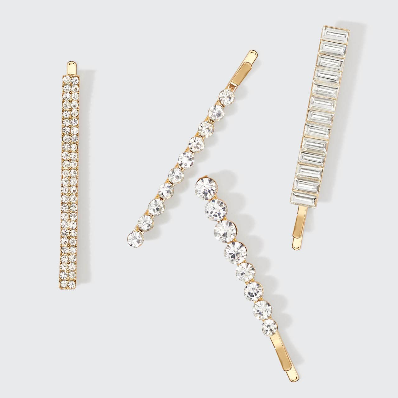 Metal Rhinestone Bobby Pins
