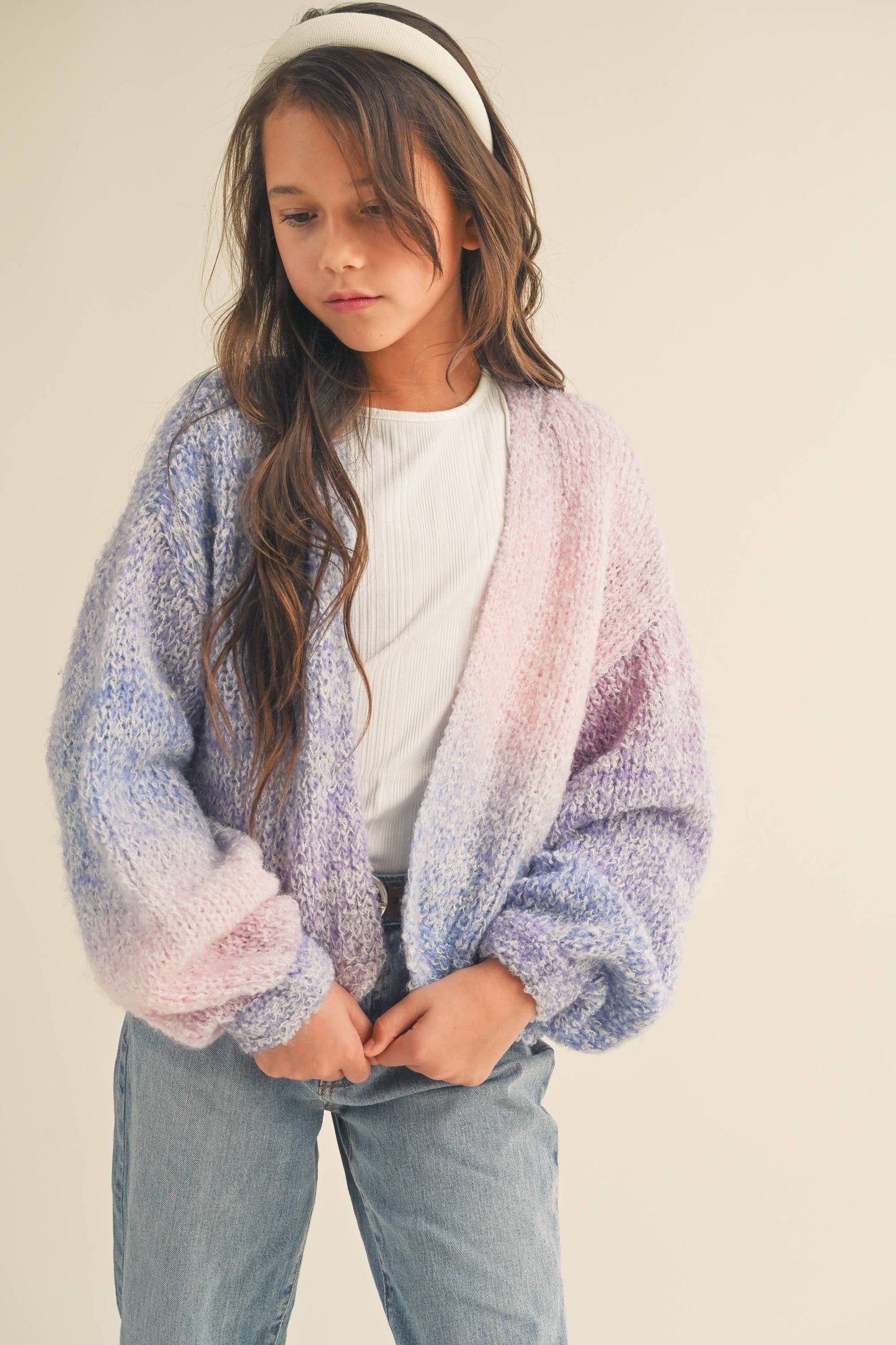 Multi Color Rainbow Sweater Cardigan