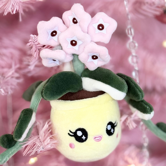 Plush Keychain: Hoya Carnosa Krimson Queen