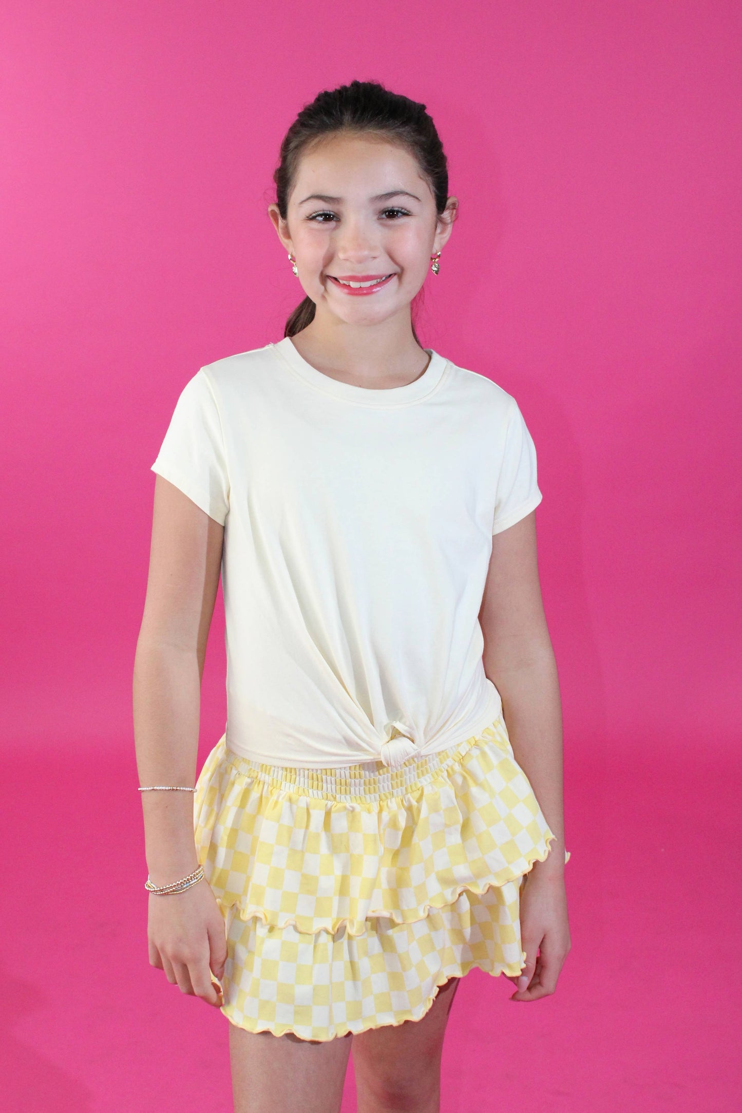Front Knot Top Afterglow