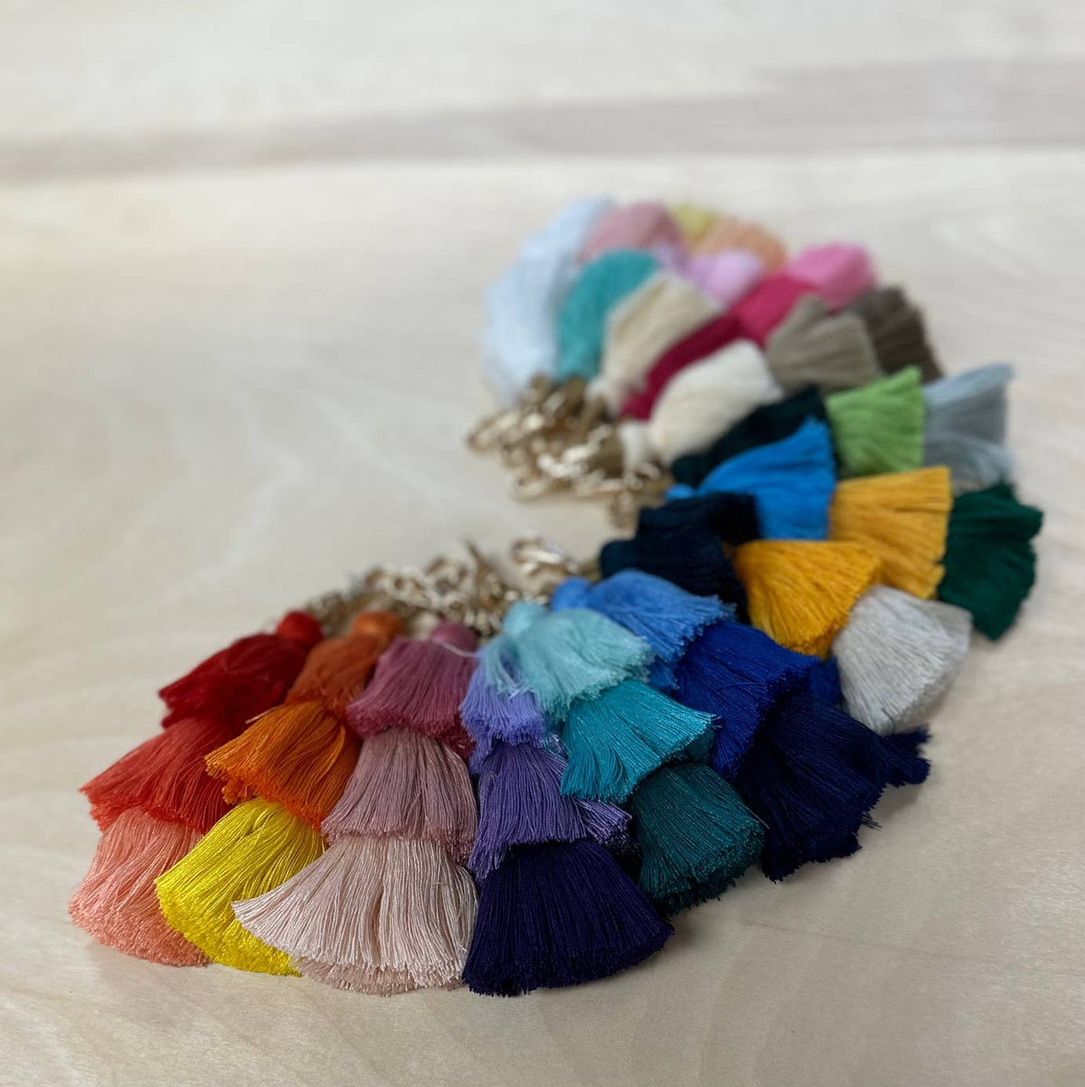3 Tiered Large Ombre Tassel with Clasp