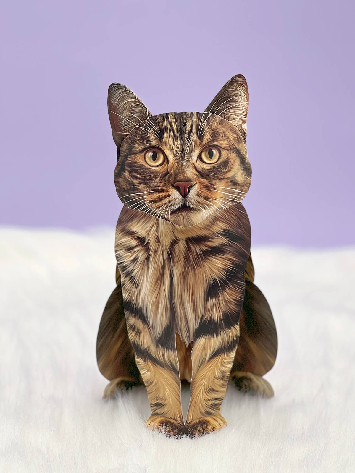 Brown Tabby Pop-up Greeting Card