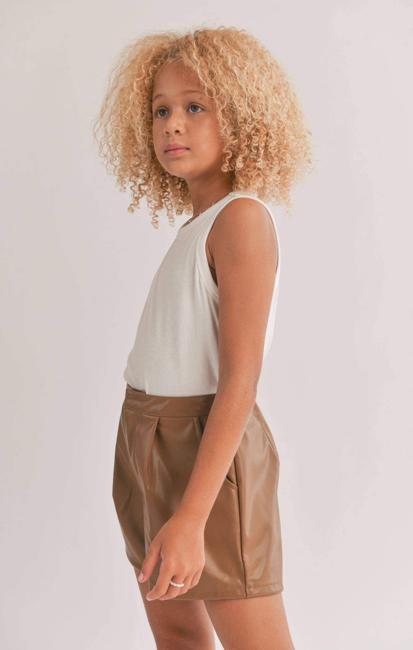 White Marshmallow Racerback Crop Tank