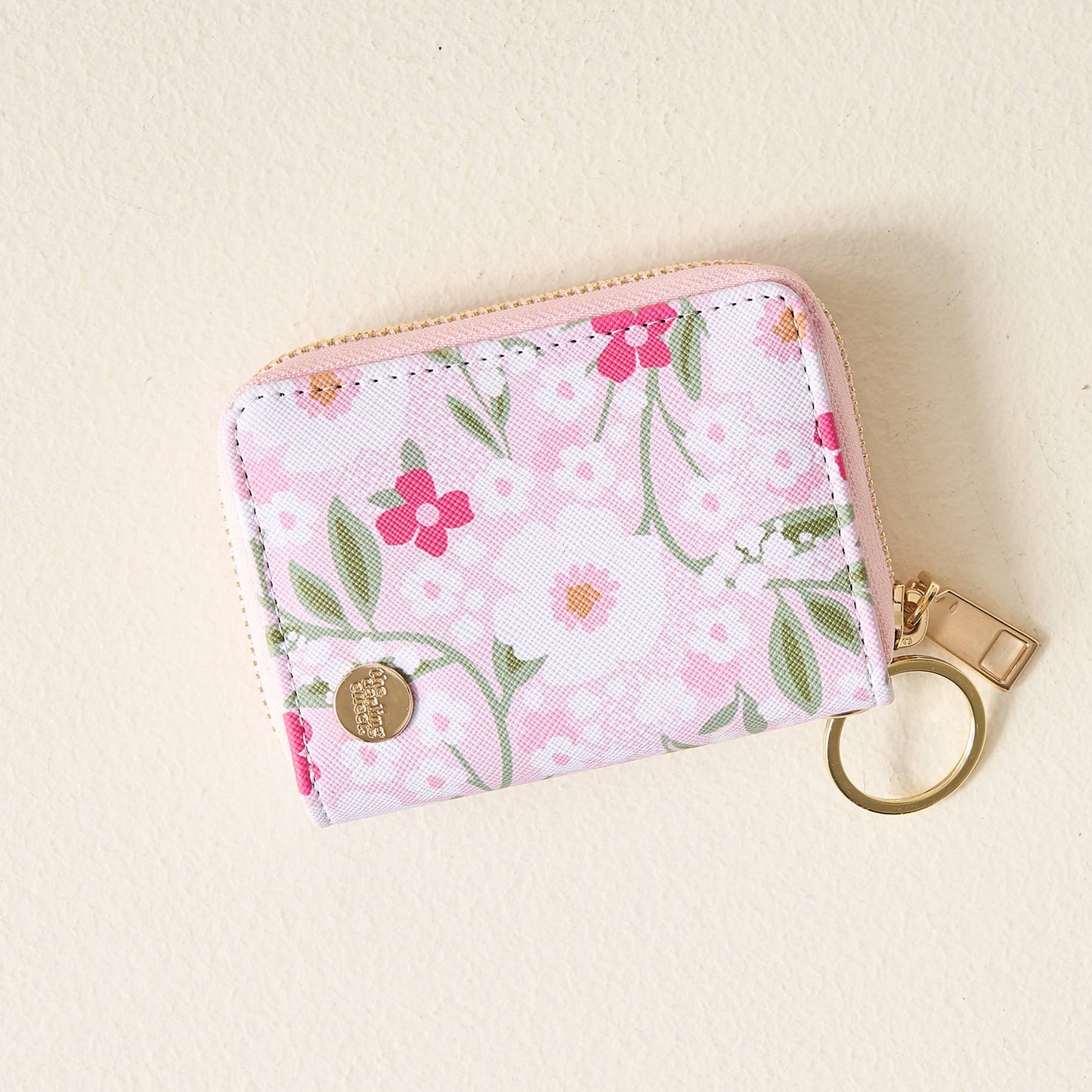 Zip Around Wallet-Floral Haven Pink